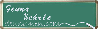 Fenna Wehrle Visitenkarte